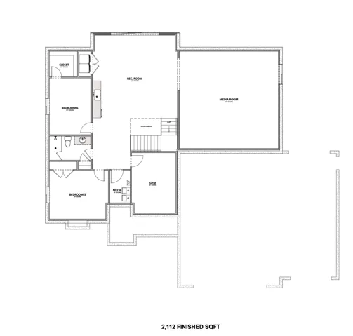 View of floor plan / room layout (basement)