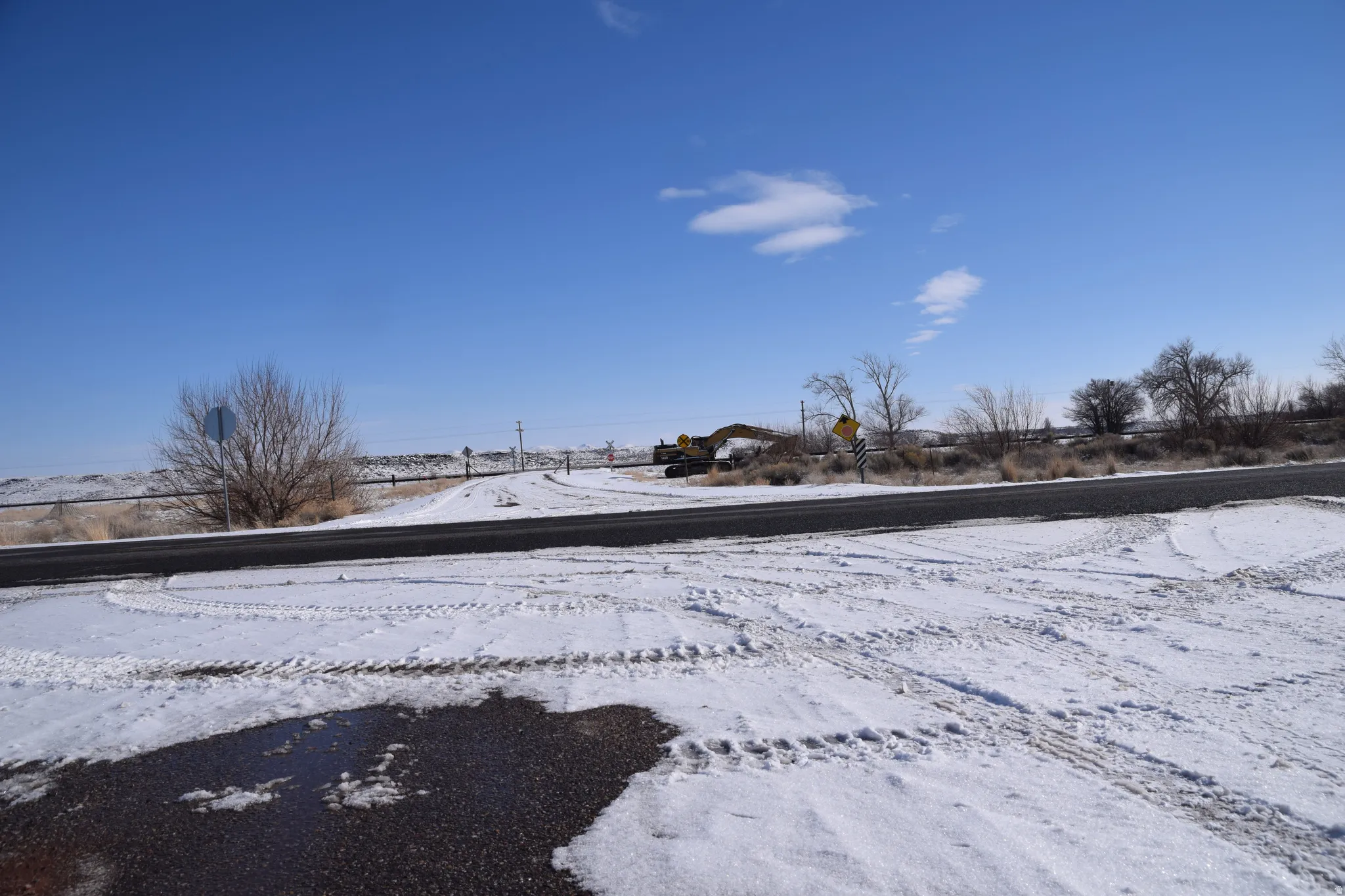 View of asphalt road