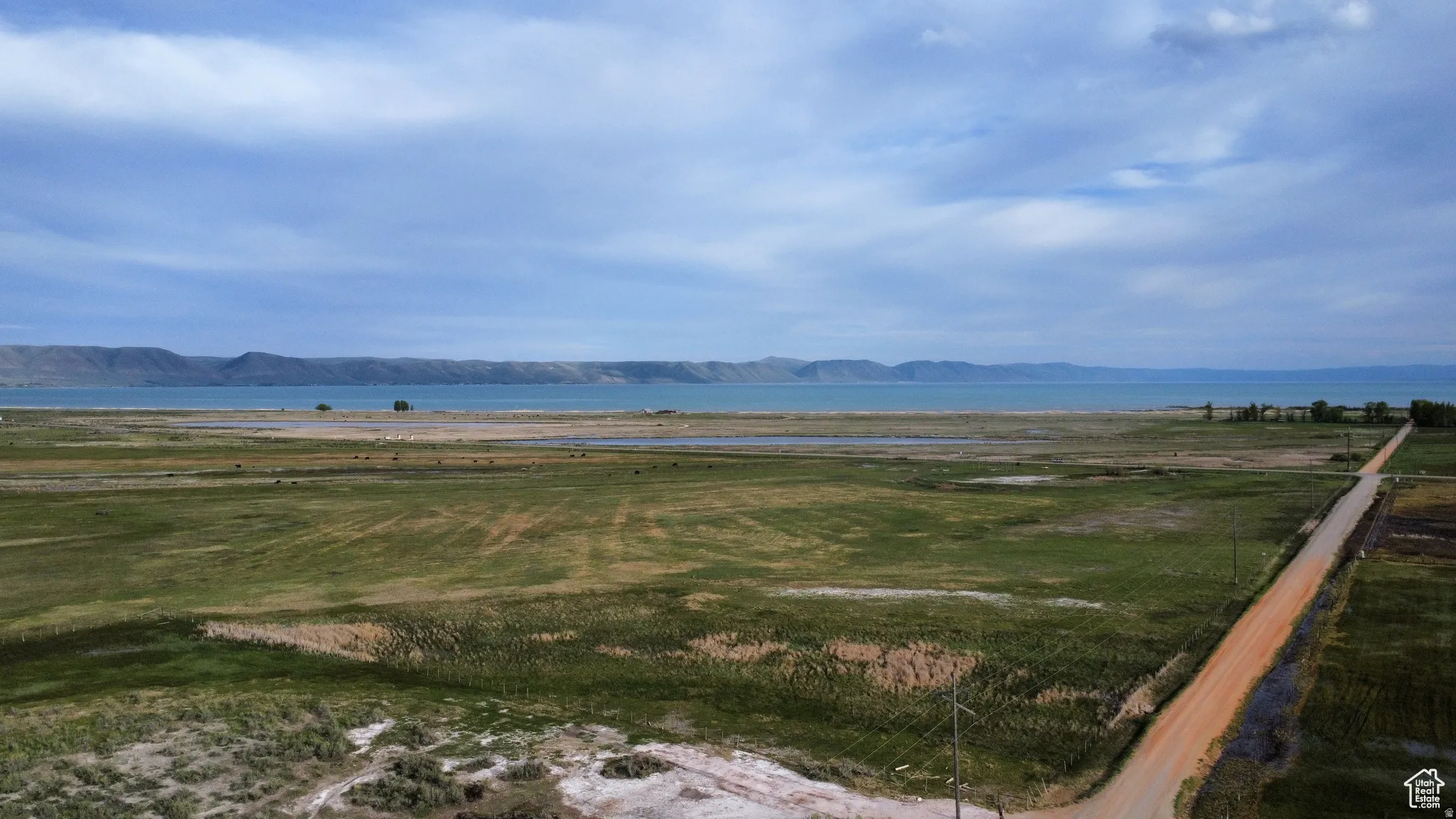 Water view with a mountainous background