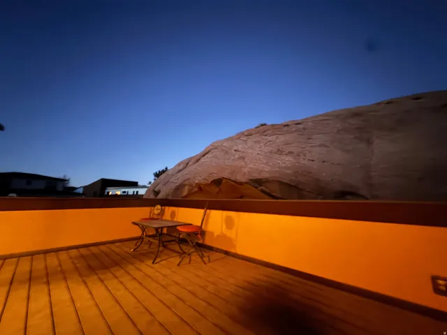 View of deck