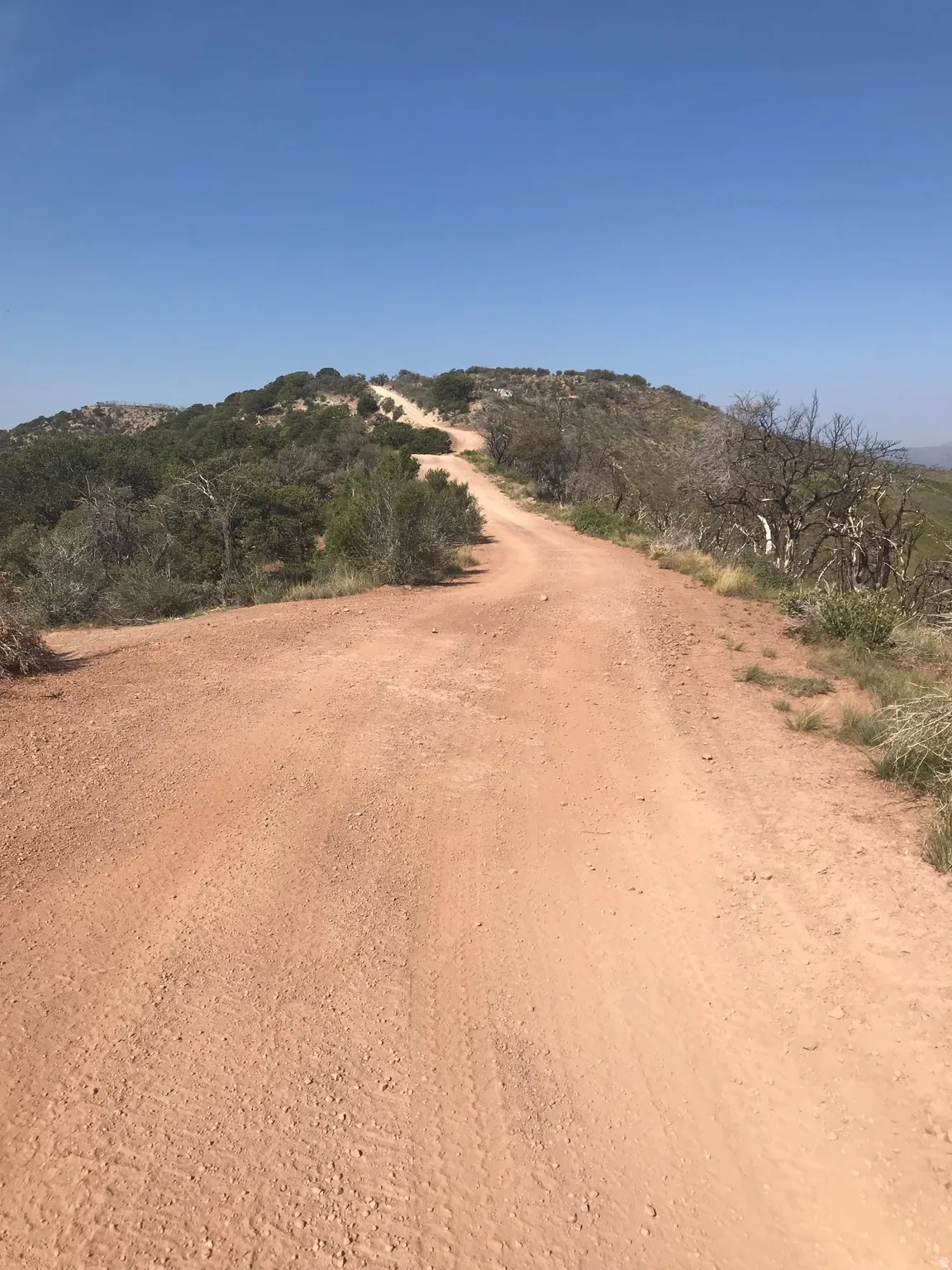 View of dirt / gravel road with a mountain view and a rural view