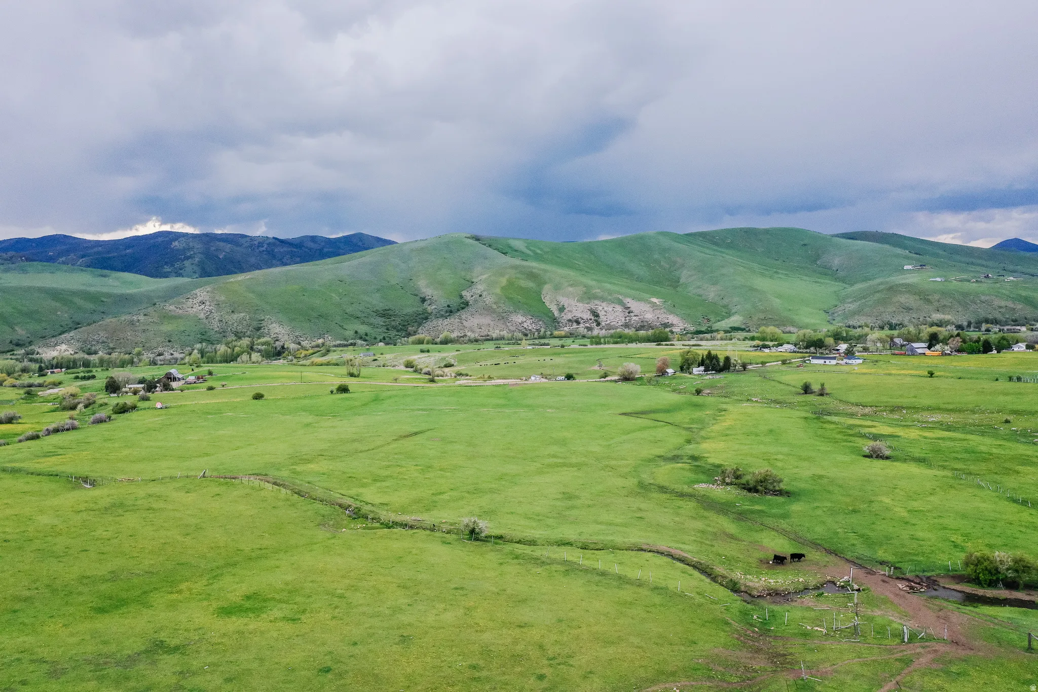 Mountain view featuring rural landscape and agricultural land