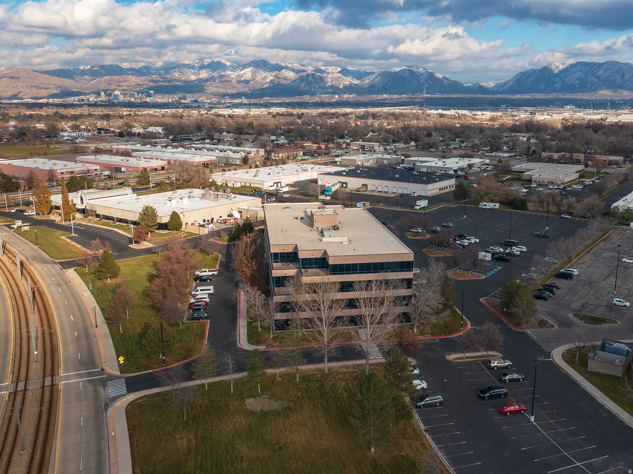 Drone / aerial view of mountains