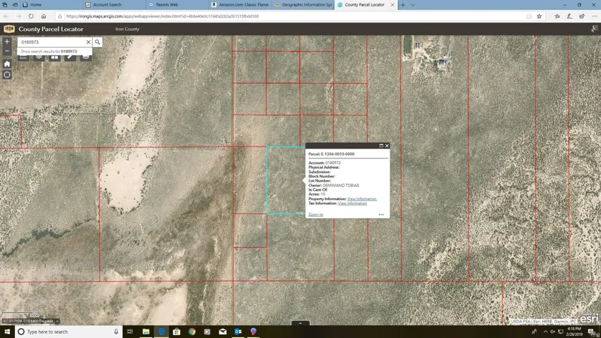 Map / location with property boundaries highlighted