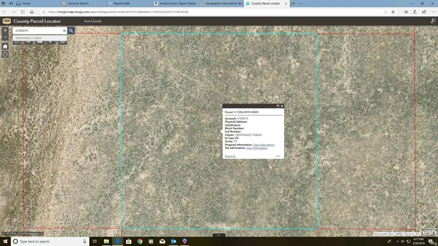 Map / location featuring property parcel outlined
