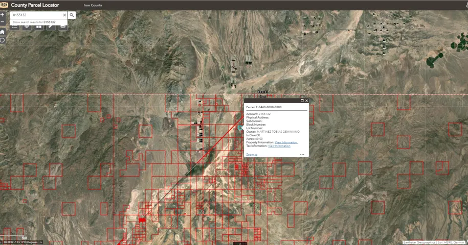 Aerial view of property's location