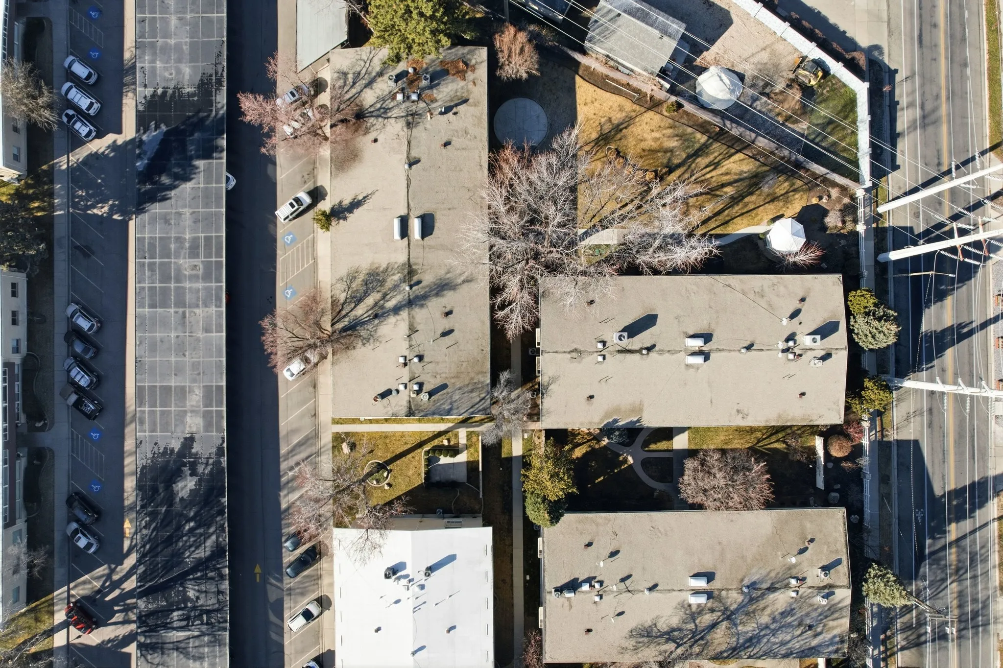 Aerial view of property location