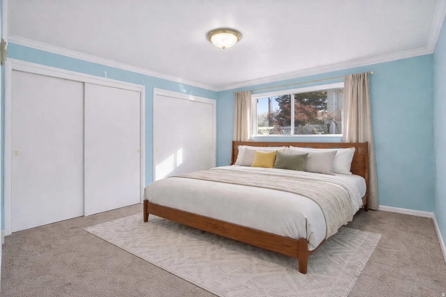 Bedroom with virtual staging