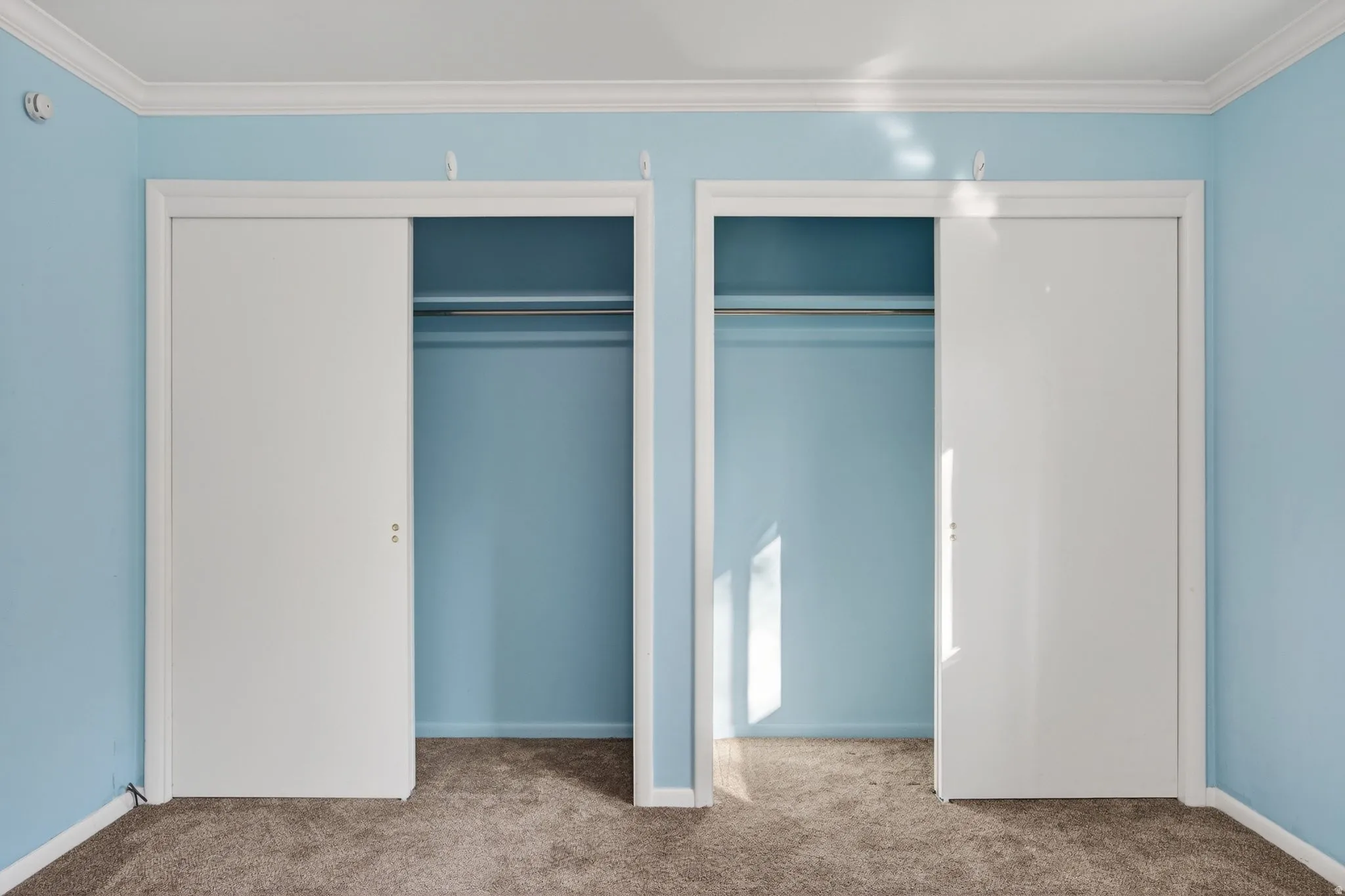 View of double closets