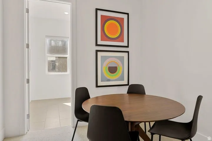 View of dining space