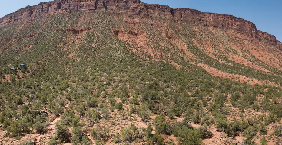 View of mountain background