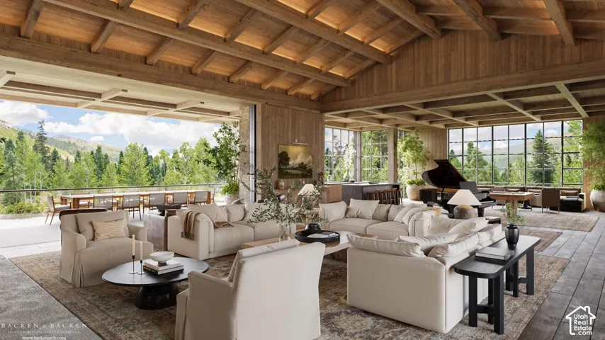 View of patio / terrace with an outdoor hangout area and outdoor dining space