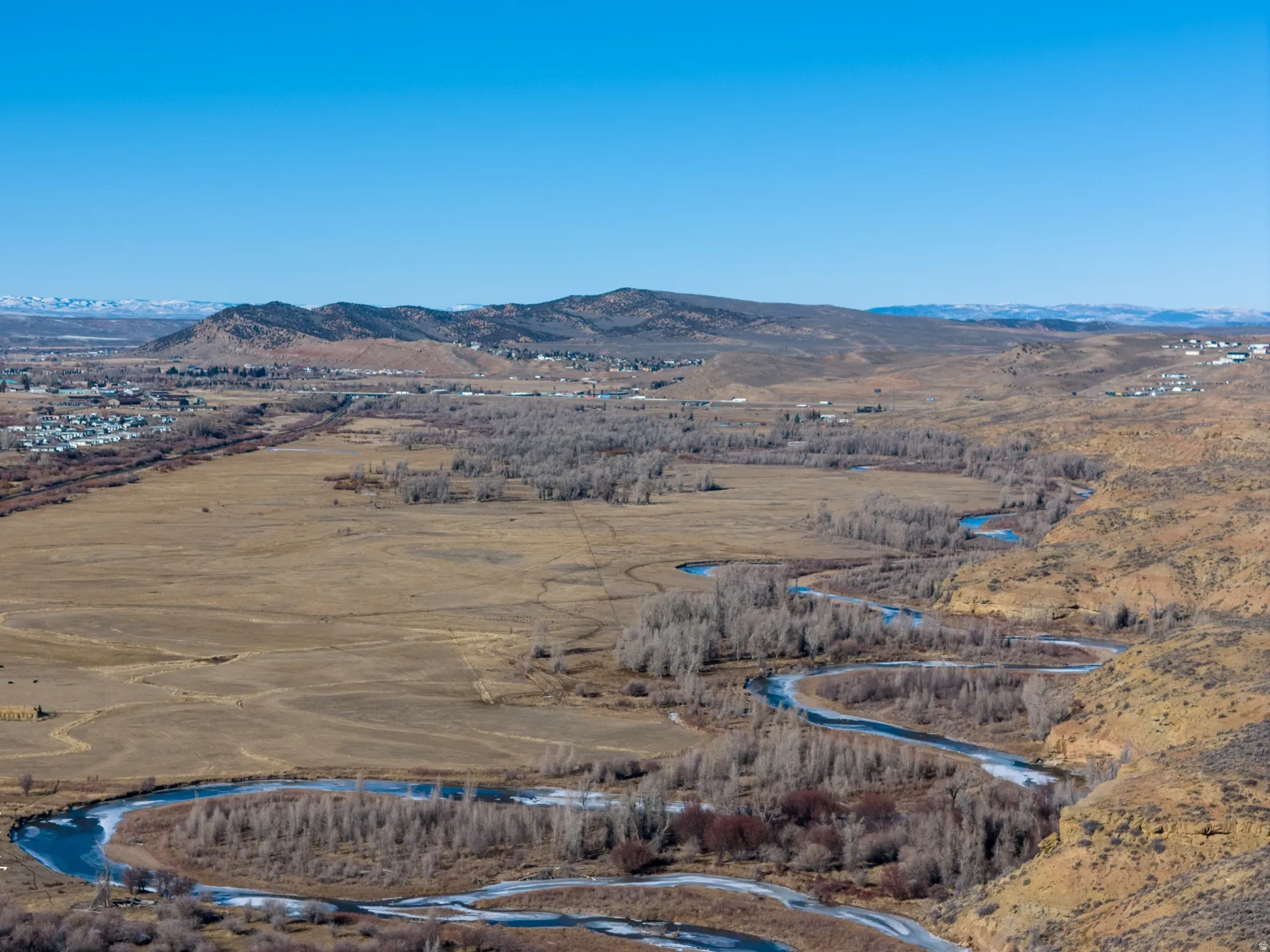 View of rural area with mountains