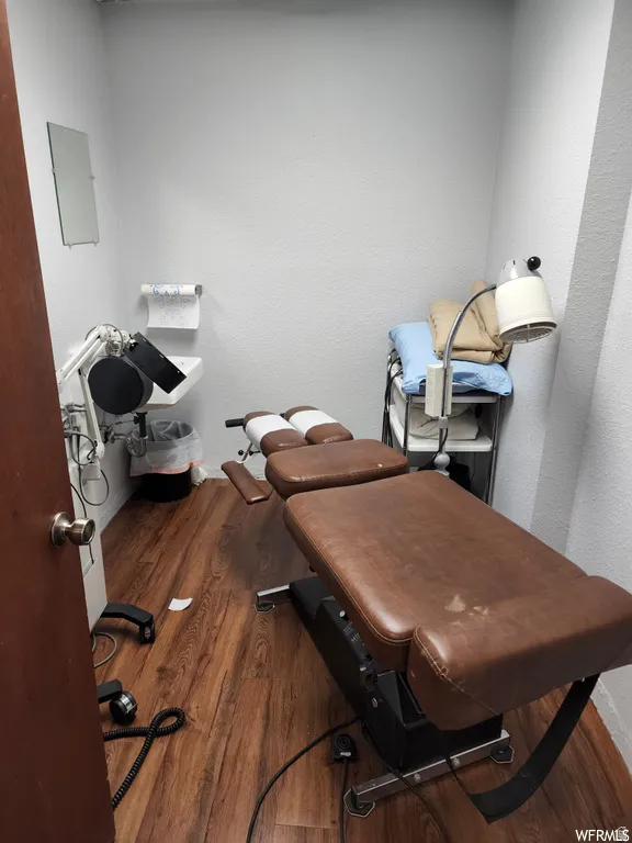 Misc room featuring a textured wall