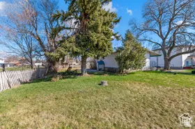 View of fenced yard