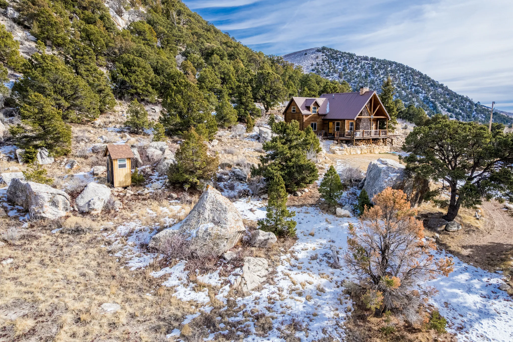 View of mountain background