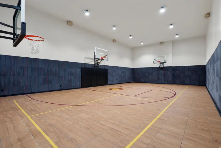 View of basketball court