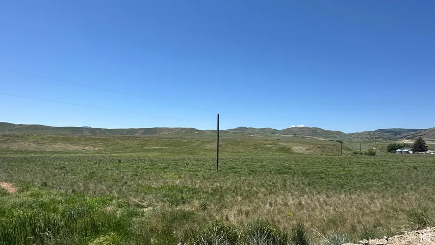 View of mountain background with rural landscape