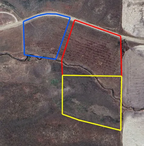 Map / location with property parcel outlined