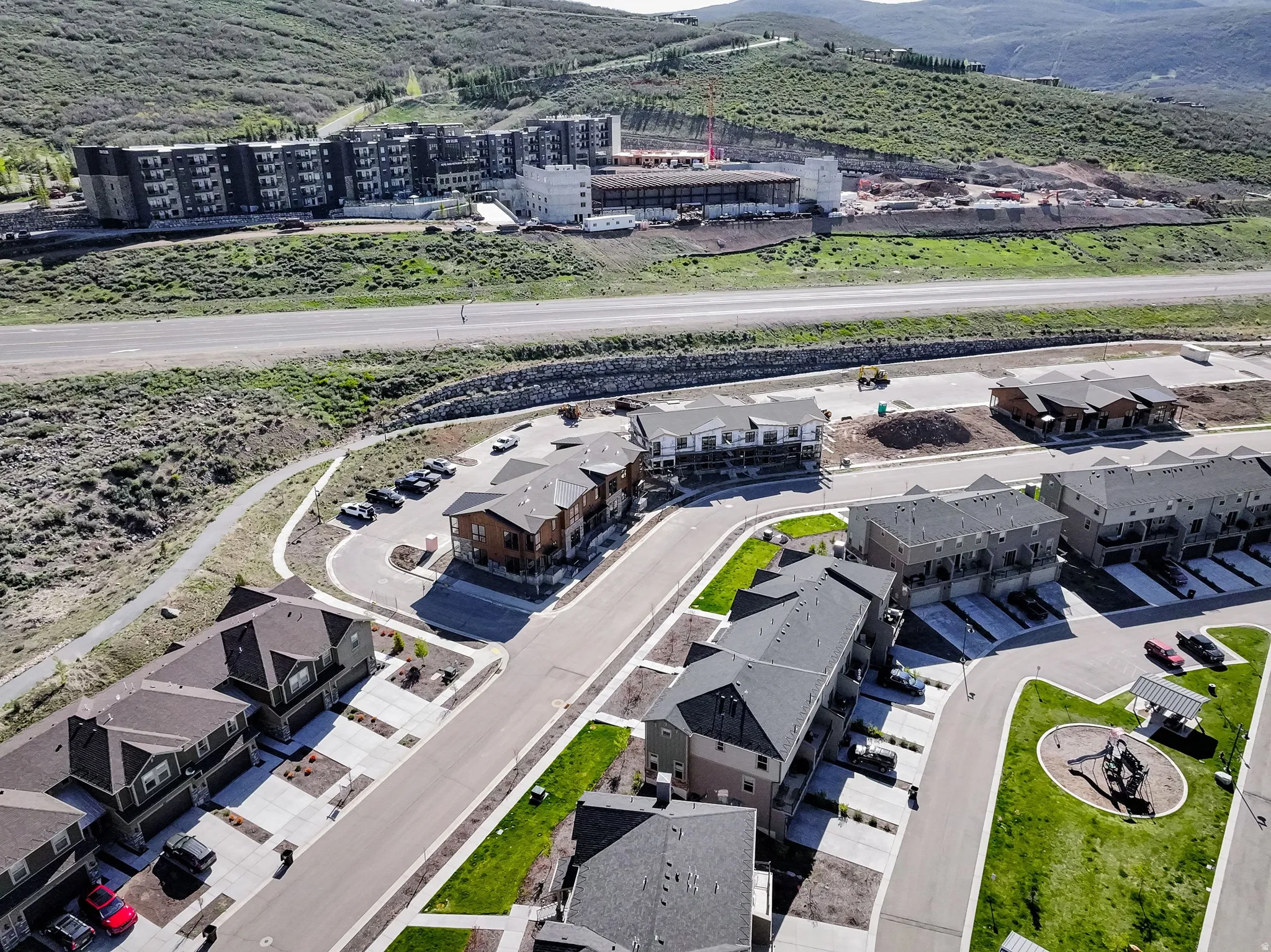 Aerial view of property's location