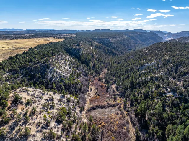 Aerial view of property's location with a mountainous background