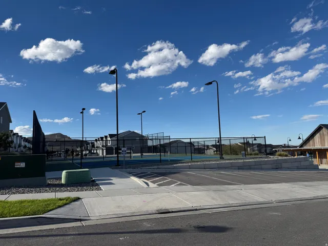 Pool  and pickleball court
