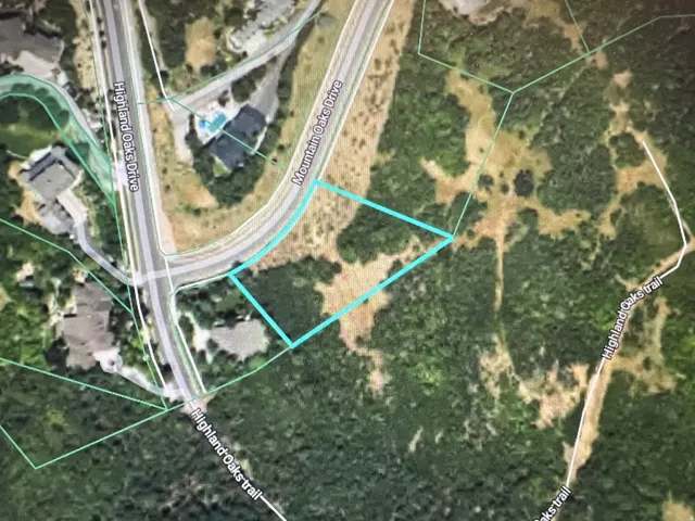 Aerial Map. Illustrating the property's boundaries and surrounding roads