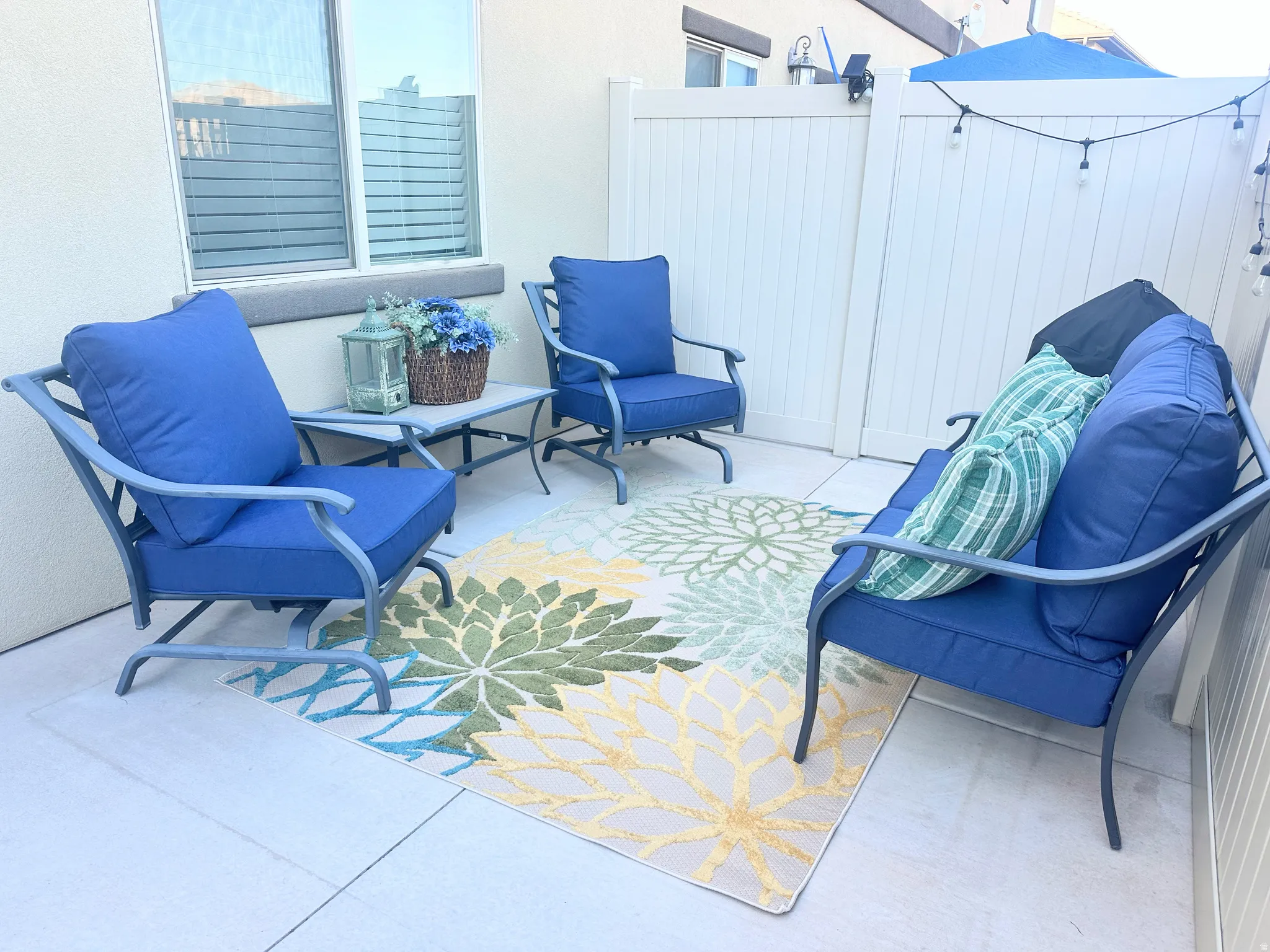 View of patio in back