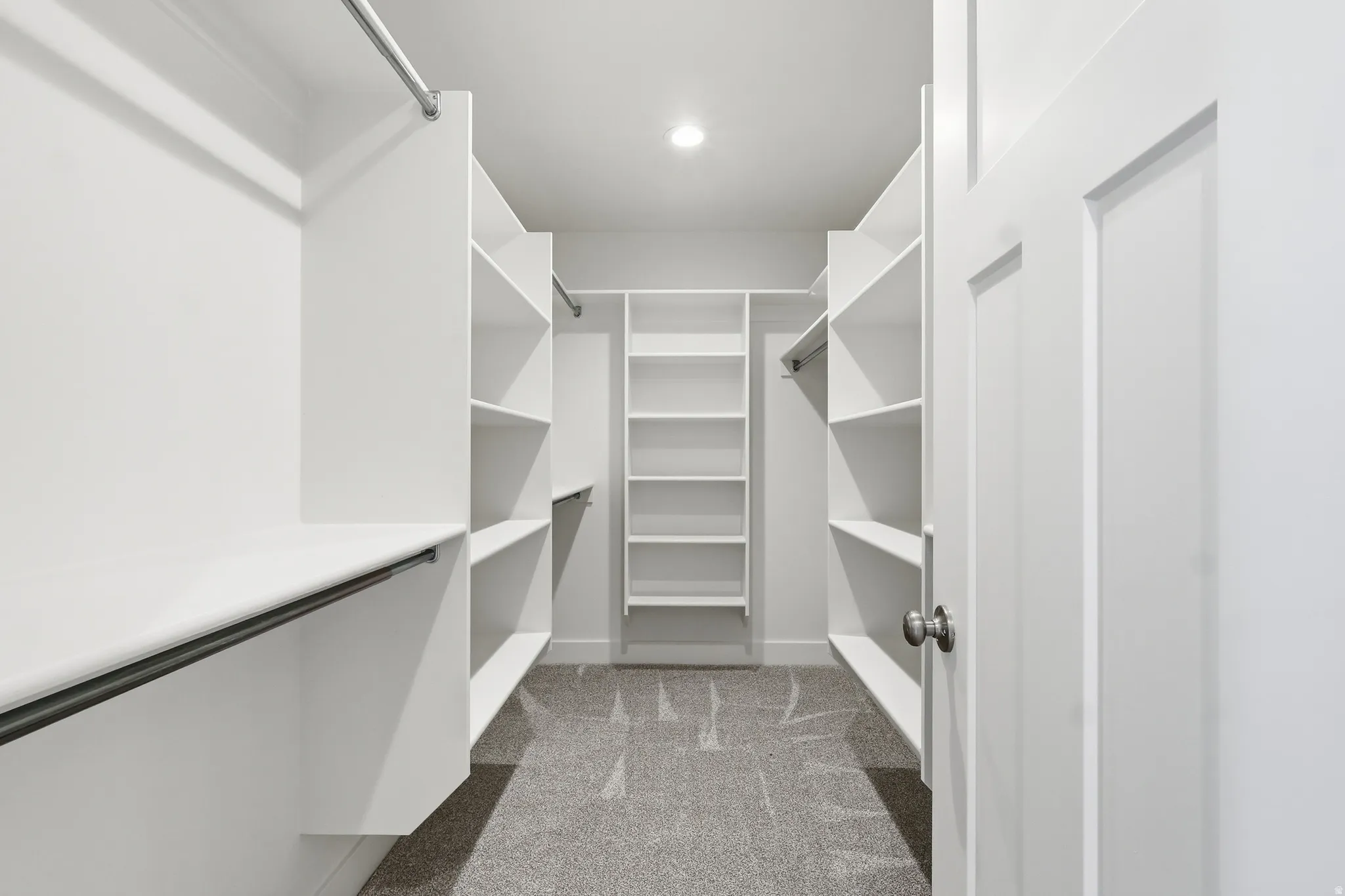Spacious closet in main level master bedroom