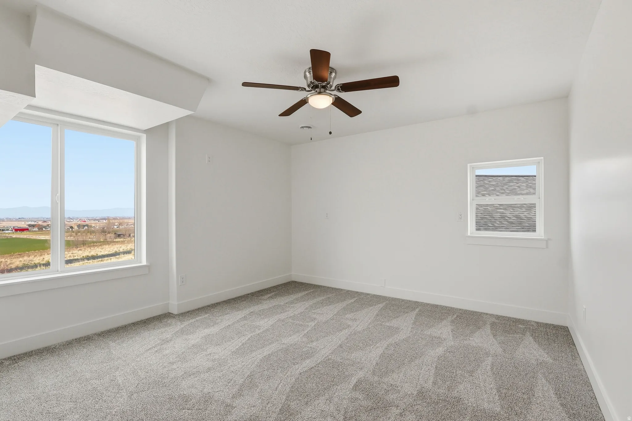 Bedroom with westward view