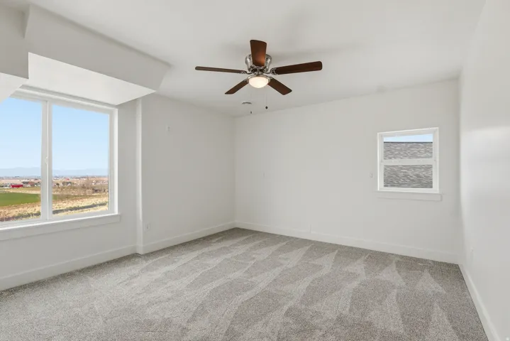 Bedroom with westward view
