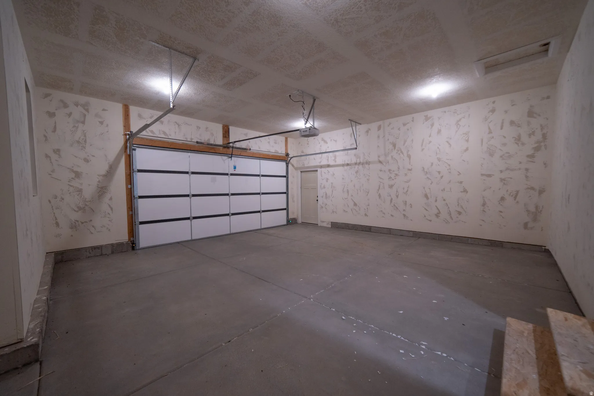 Garage with baseboards