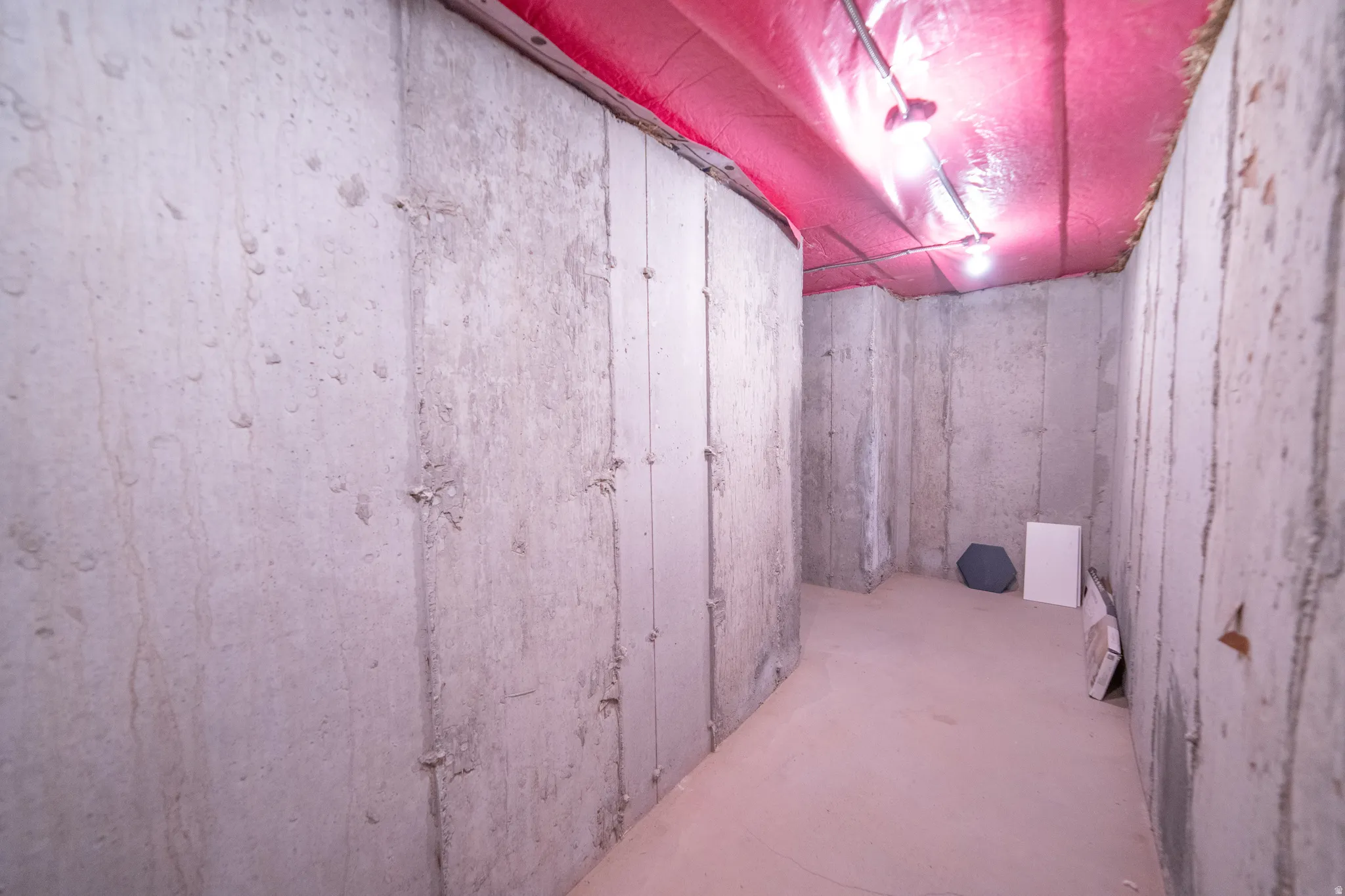 View of unfinished below grade area