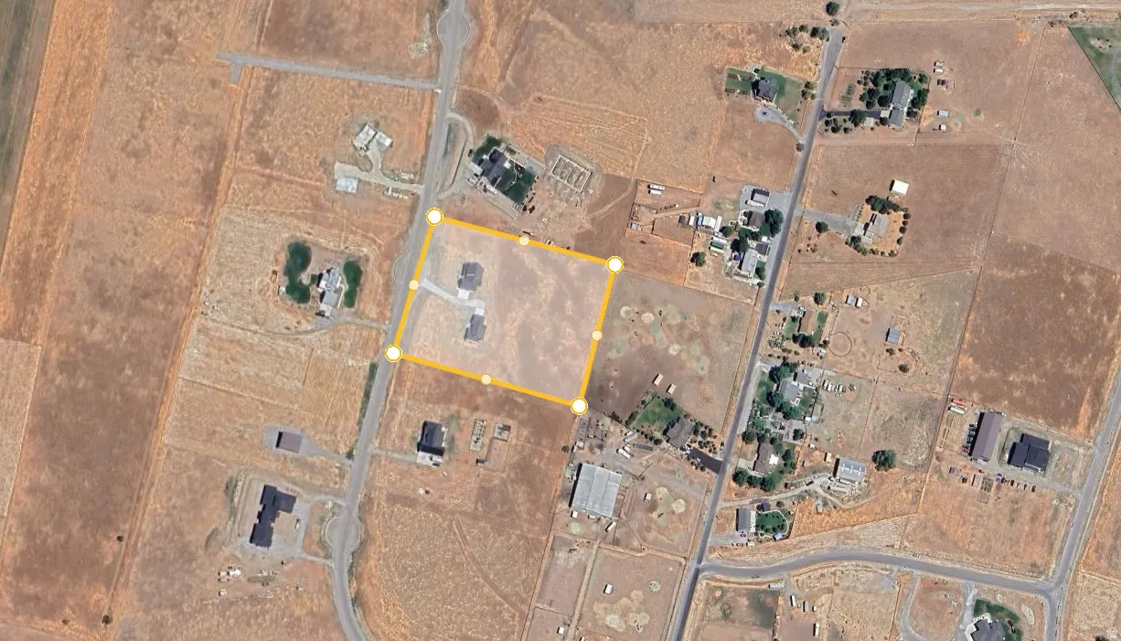 Map / location featuring property boundaries highlighted