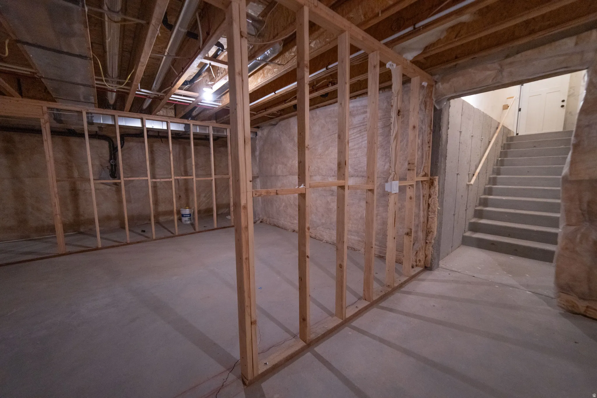 View of unfinished below grade area