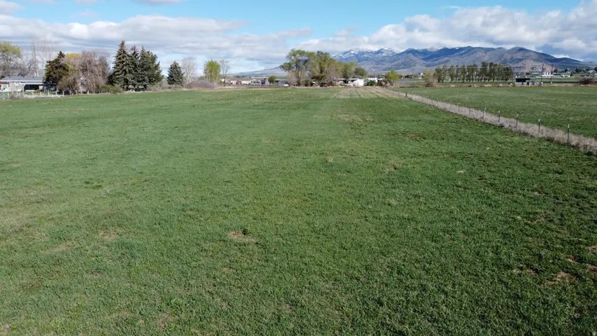 View of grassy yard featuring a mountain view and a view of rural / pastoral area