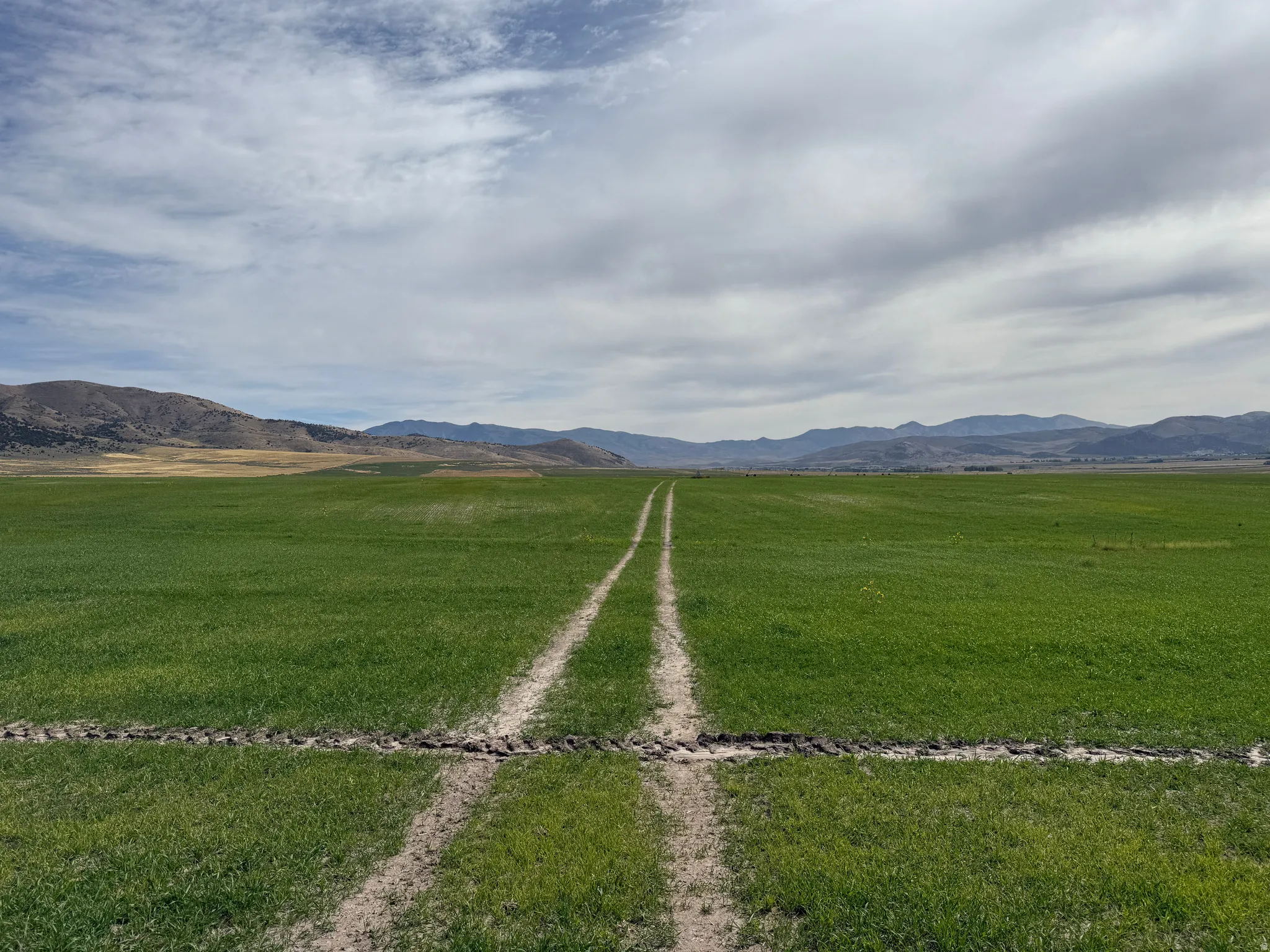 View of mountain backdrop featuring rural landscape