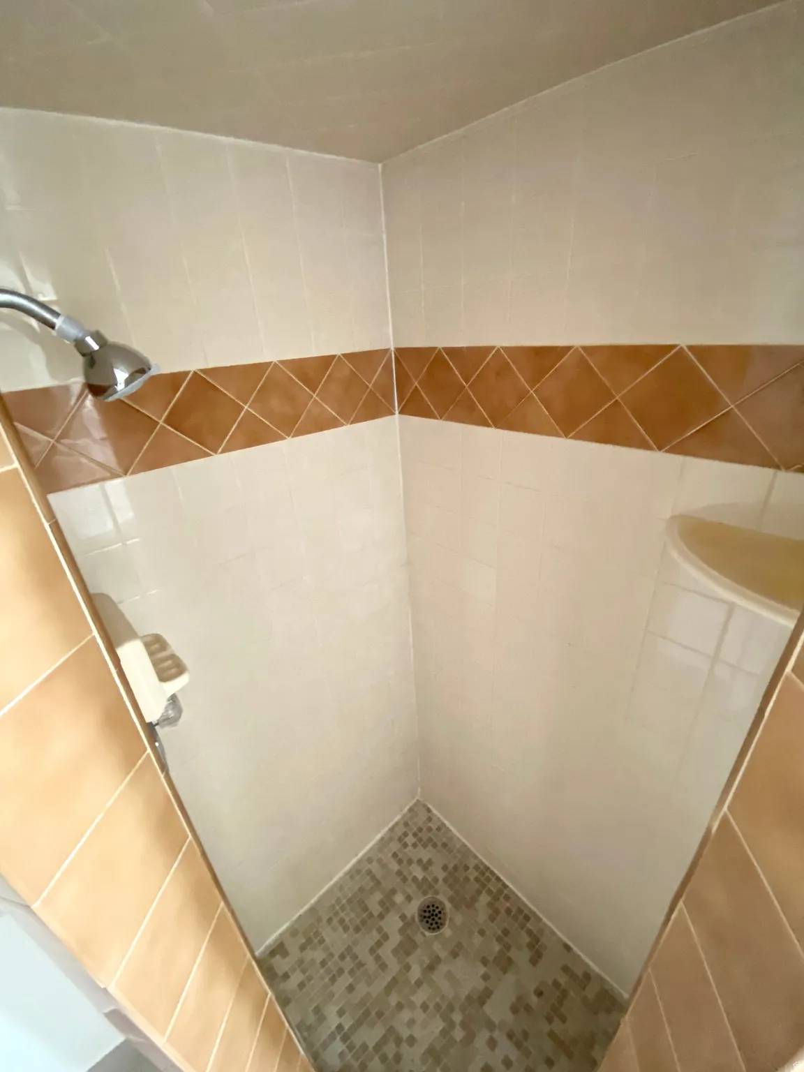 Bathroom with a shower stall