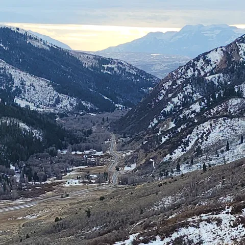 View of mountain backdrop
