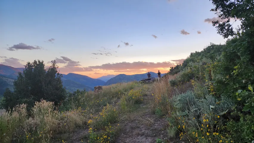View of mountain background