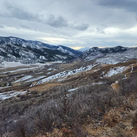 View of mountain backdrop