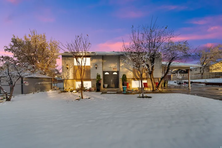 Snow covered property