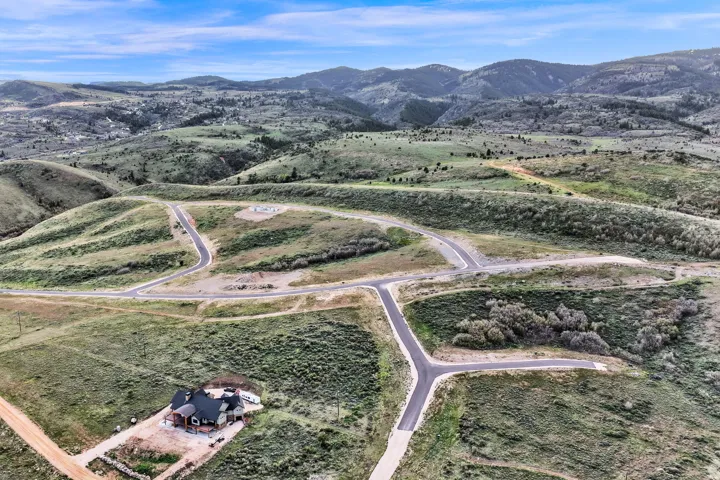 Mountainous landscape with a single-family home