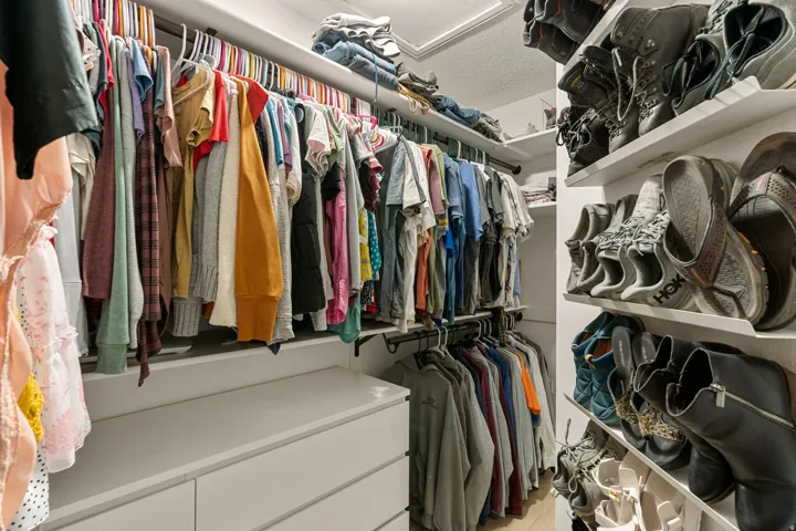 View of spacious closet