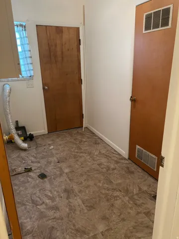 Hall with baseboards