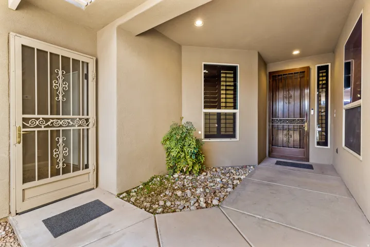 Gated entry way to both the main house and Casita.