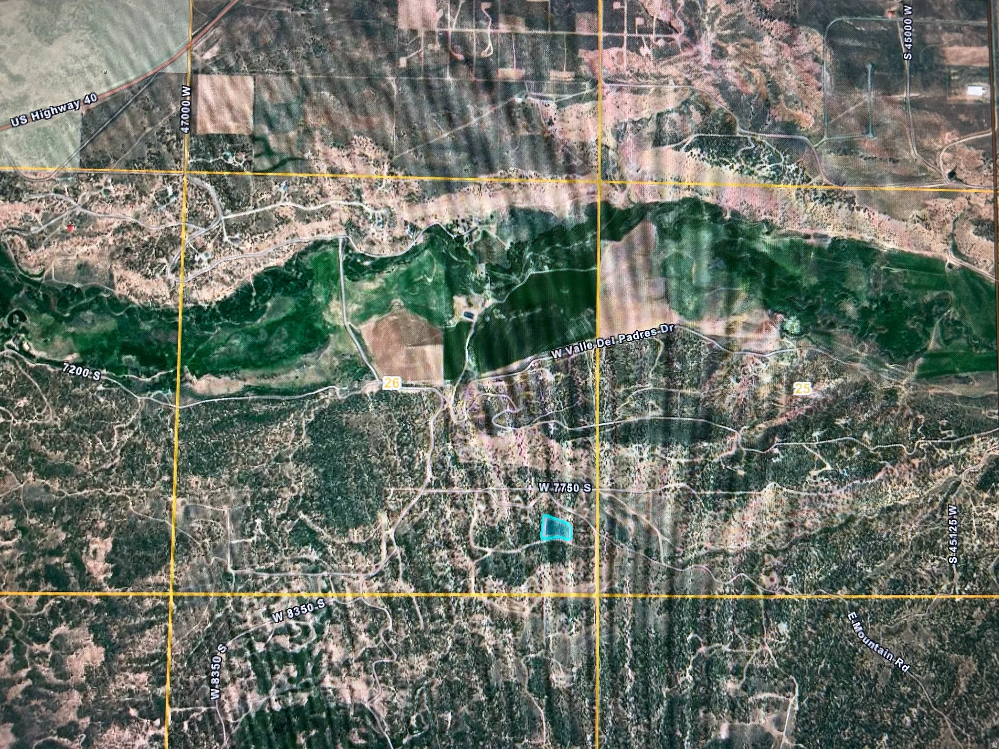 Map / location featuring property boundaries highlighted
