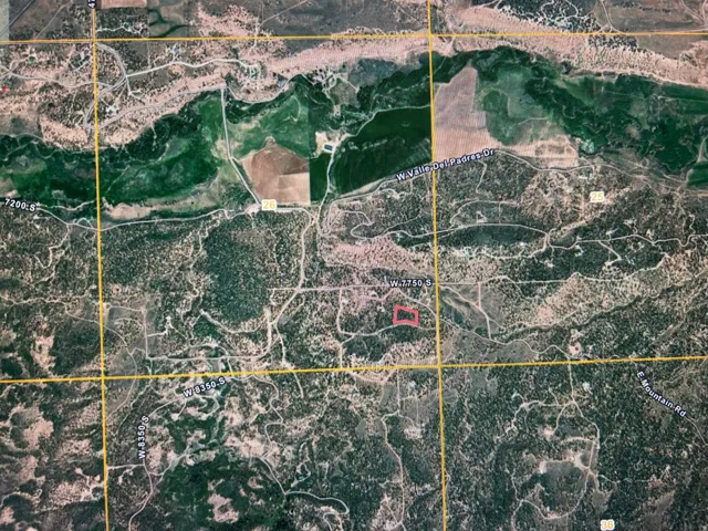 Map / location with property parcel outlined