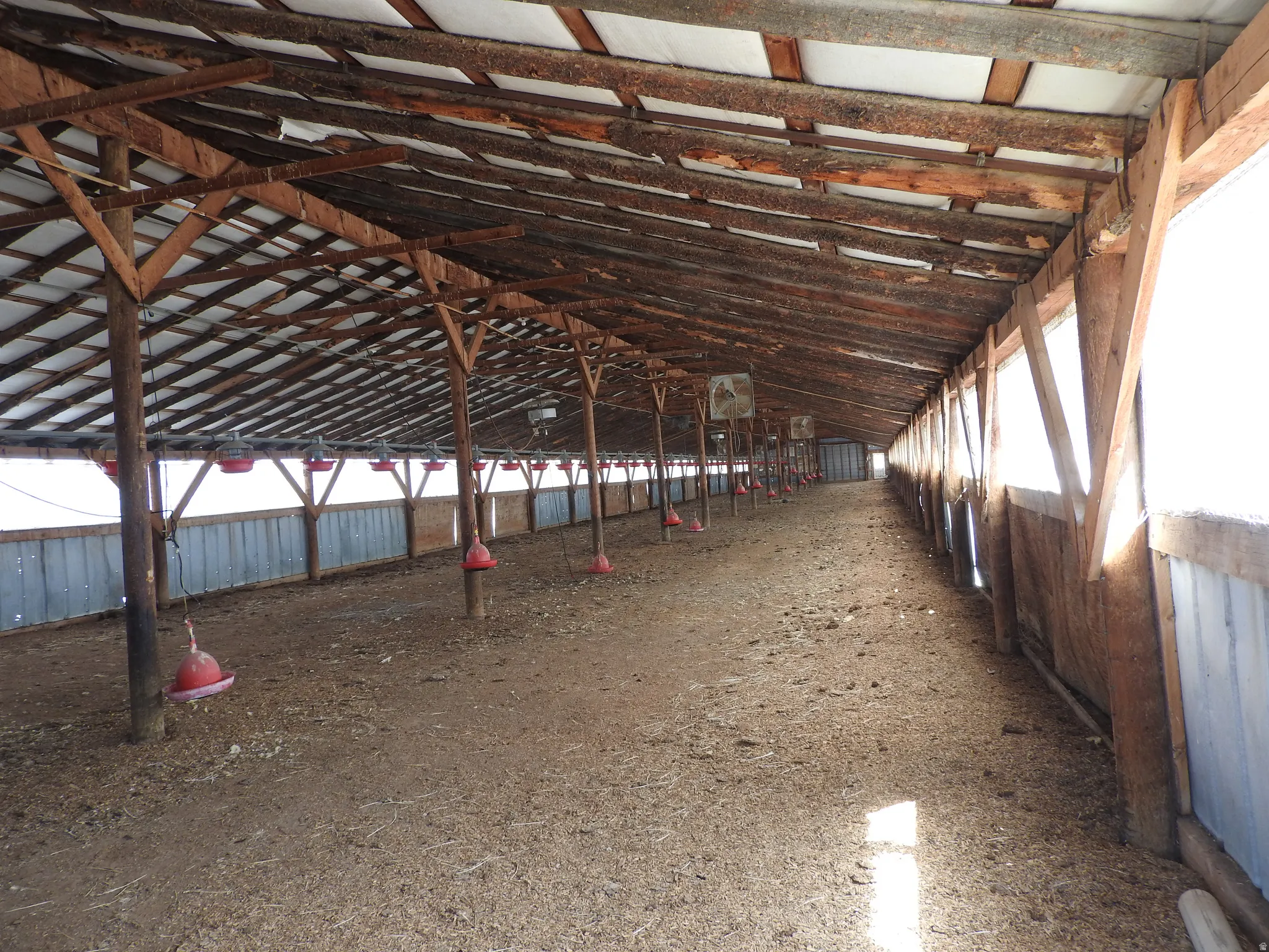 View of horse barn