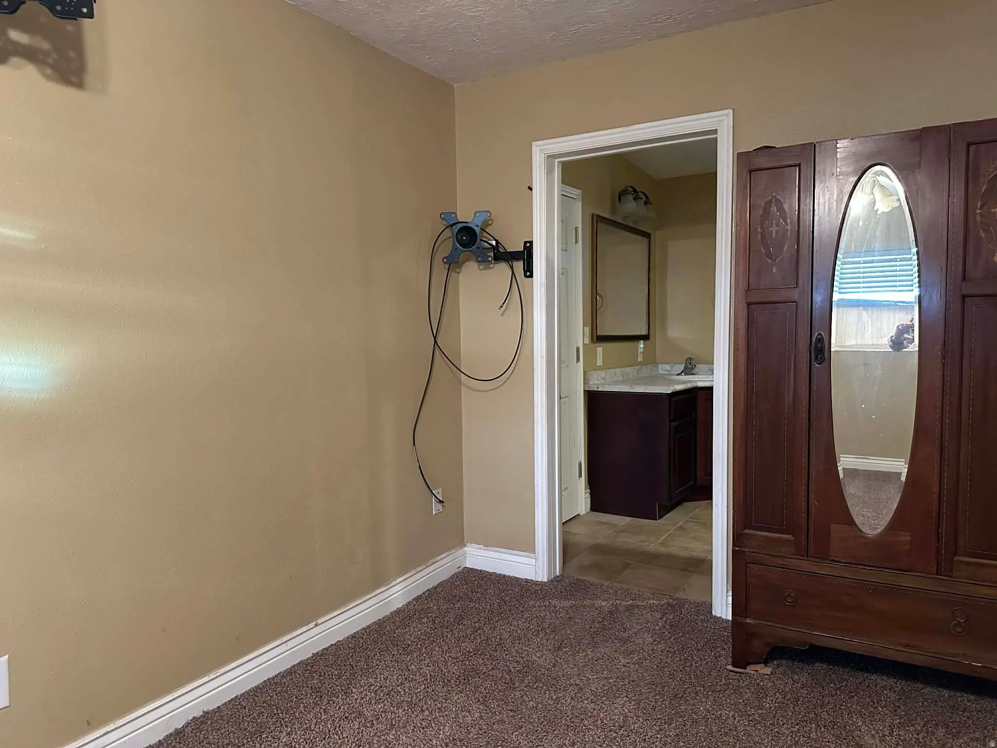 Primary bedroom with ensuite bathroom.